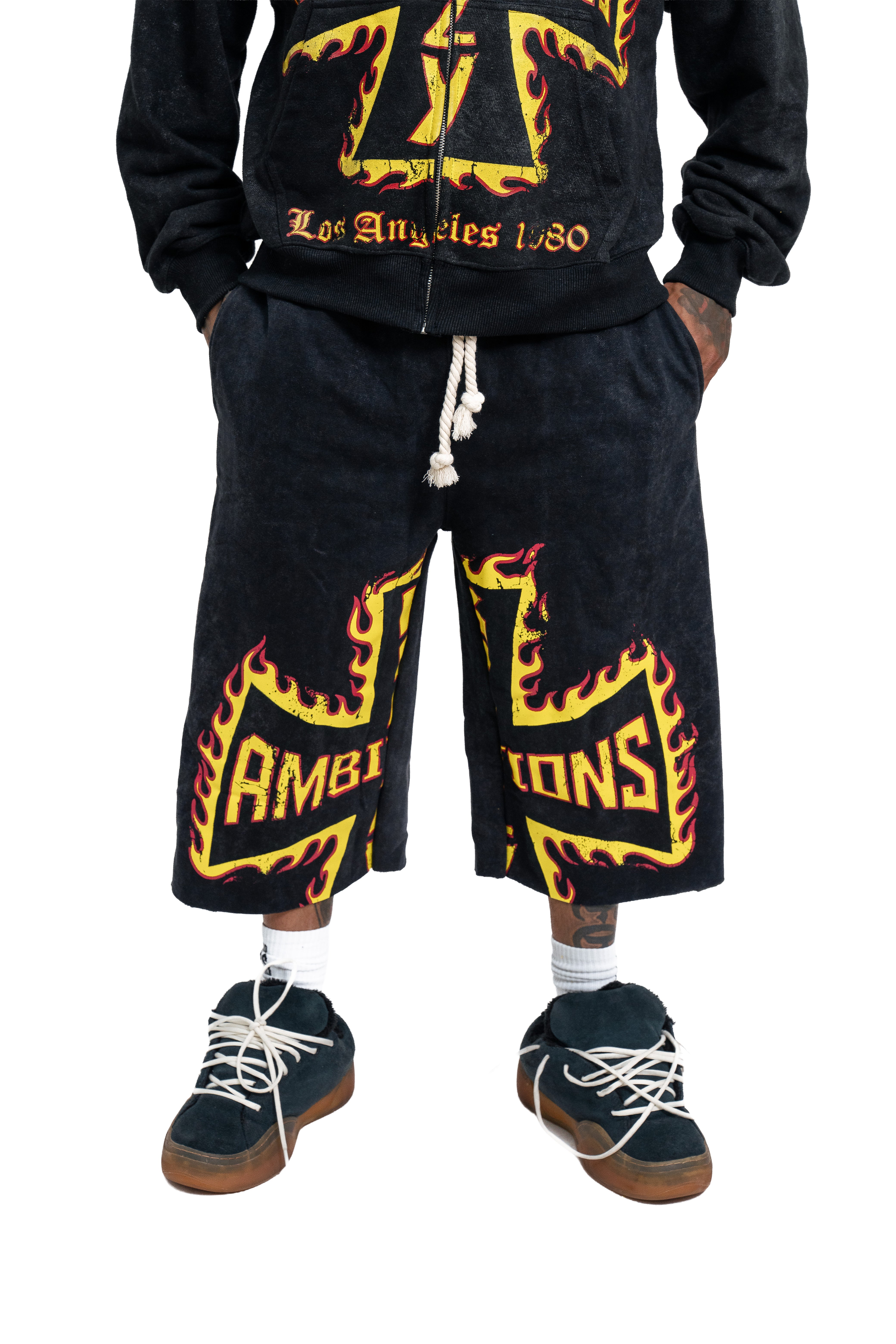 Black Midnight Riders Jorts